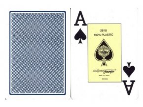 Pokrové hracie karty Fournier modré veľký index