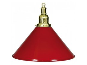 Biliardová lampa červená 1 tienidlo komplet