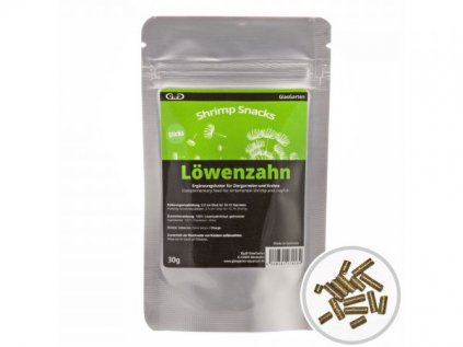 glasgarten shrimp snacks loewenzahn garnelenfutter shrimp food dandelion 600x600