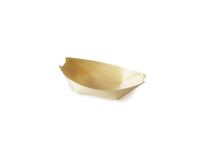 7932 102 fingerfood miska drevena lodicka 9 x 6 cm 100 ks