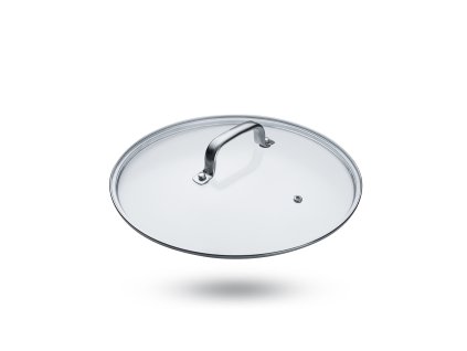 Pokrievka sklenená s nerezovou obrubou ø 24 cm