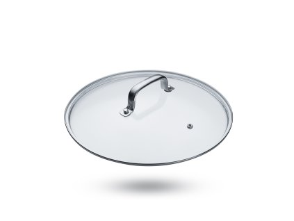 Pokrievka sklenená s nerezovou obrubou ø 28 cm