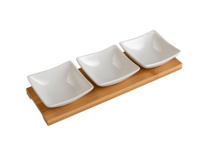 Servírovacie misky BAMBOO 26 x 8 cm, 3 ks