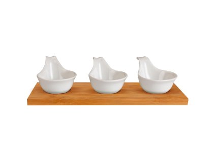 Servírovacie misky BAMBOO 27 x 12 cm, 3 ks