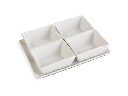 Servírovacie misky DINE 20 x 15,5 cm, 4 ks