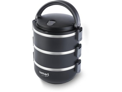 Termo obedár TEMP 3 poschodia, čierny