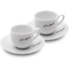 Šálka s podšálkou 90 ml KAFFE, 2 ks