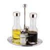Stolová súprava na soľ, korenie, olej a ocot REGENT Inox, 4 ks