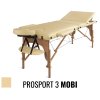 Masážny stôl skladací Medimas Prosport 3 MOBI – béžový trojzónový drevený - 2