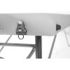 Masážny stôl skladací Medimas Ultra 2 - biely dvojzónový hliníkový - 6