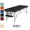 Masážny stôl skladací Medimas Ultra 2 - čierny dvojzónový hliníkový - 2