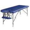 Masážny stôl skladací Medimas Ultra 2 - modrý dvojzónový hliníkový - 1