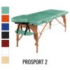 Masážne lehátko Medimas Prosport 2 – zelené skladacie dvojzónové drevené - 2