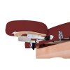 Masážny stôl Medimas Prosport 2 DELUXE - vínové skladacie dvojzónové drevené - 3
