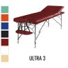 Masážny stôl skladací Medimas Ultra 3 - červený trojdielny drevený - 2