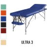 Masážny stôl skladací Medimas Ultra 3 - modrý trojdielny drevený - 2