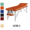 Masážny stôl skladací Medimas Ultra 3 - oranžový trojdielny drevený - 2