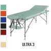 Masážny stôl skladací Medimas Ultra 3 - zelený trojdielny drevený - 2