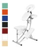 Masážna stolička Medimas Delta - biela skladacia hliníková - 2