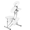 Masážna stolička Medimas Delta - biela skladacia hliníková - 1