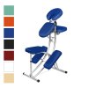 Masážna stolička Medimas Delta - modrá skladacia hliníková - 2