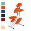 Masážna stolička Medimas Delta - oranžová skladacia hliníková - 2