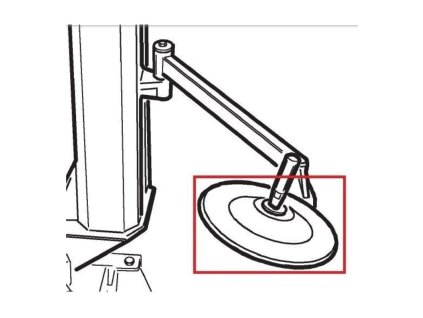 montazny tanier pre montazny stroj pneumatik rp u215pn a pomocne rameno ha90