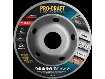 8244 diamantova brusna casa procraft wt125 turbo wt125