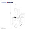 vyzuvacka weber 1024 xl 2hp s pomocnym ramenom
