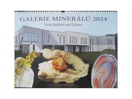 Nástěnný kalendář Minerály 2024