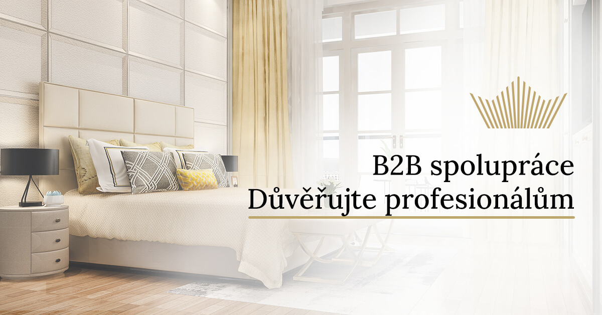 B2B spolupráce - hotely & designéři