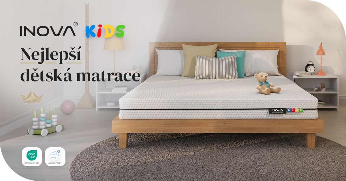 Představujeme Inova Kids: nejlepší matrace pro děti od miminka do 15 let