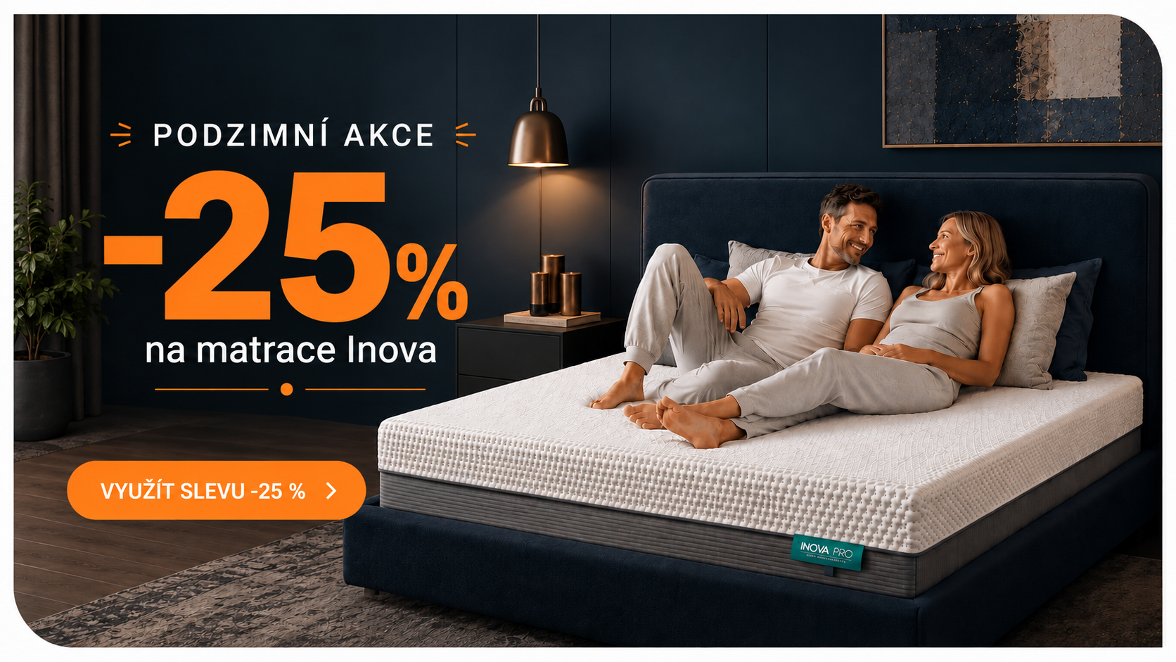 Podzimní akce Inova: Získejte ortopedickou matraci se slevou 25 %