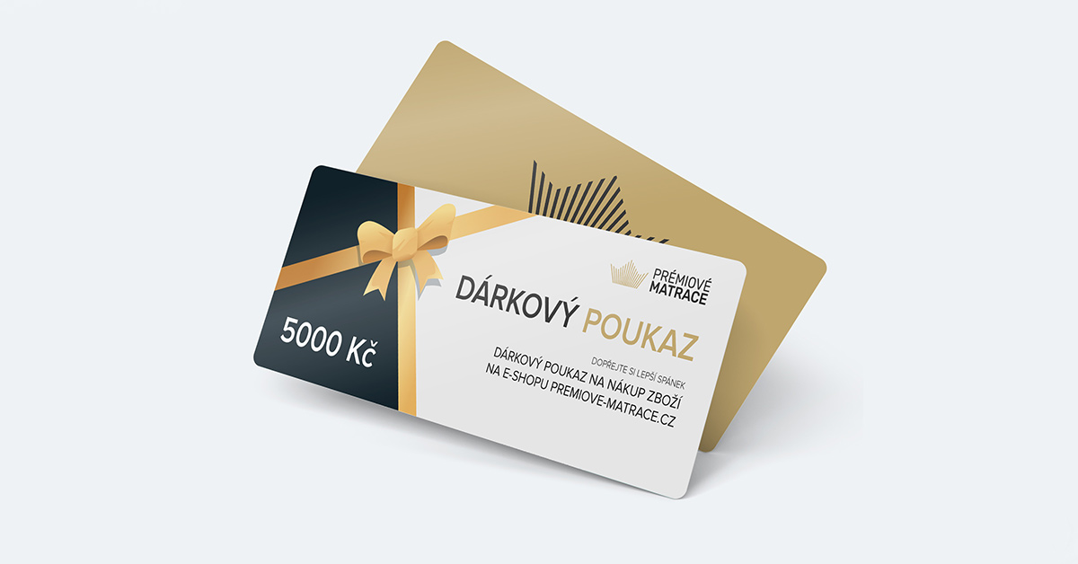 Dárkový poukaz. Darujte lepší spánek