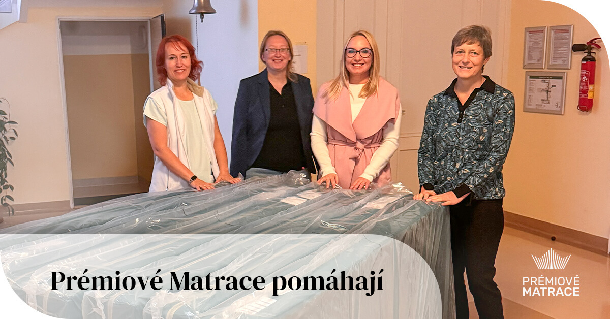 Prémiové matrace pomáhají: Charita Kroměříž