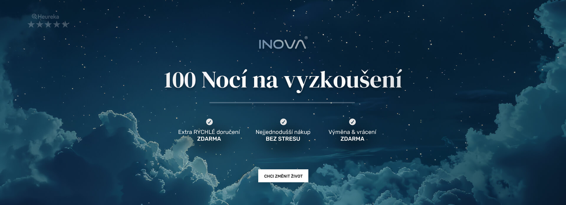 100 nocí na vyzkoušení matrace Inova