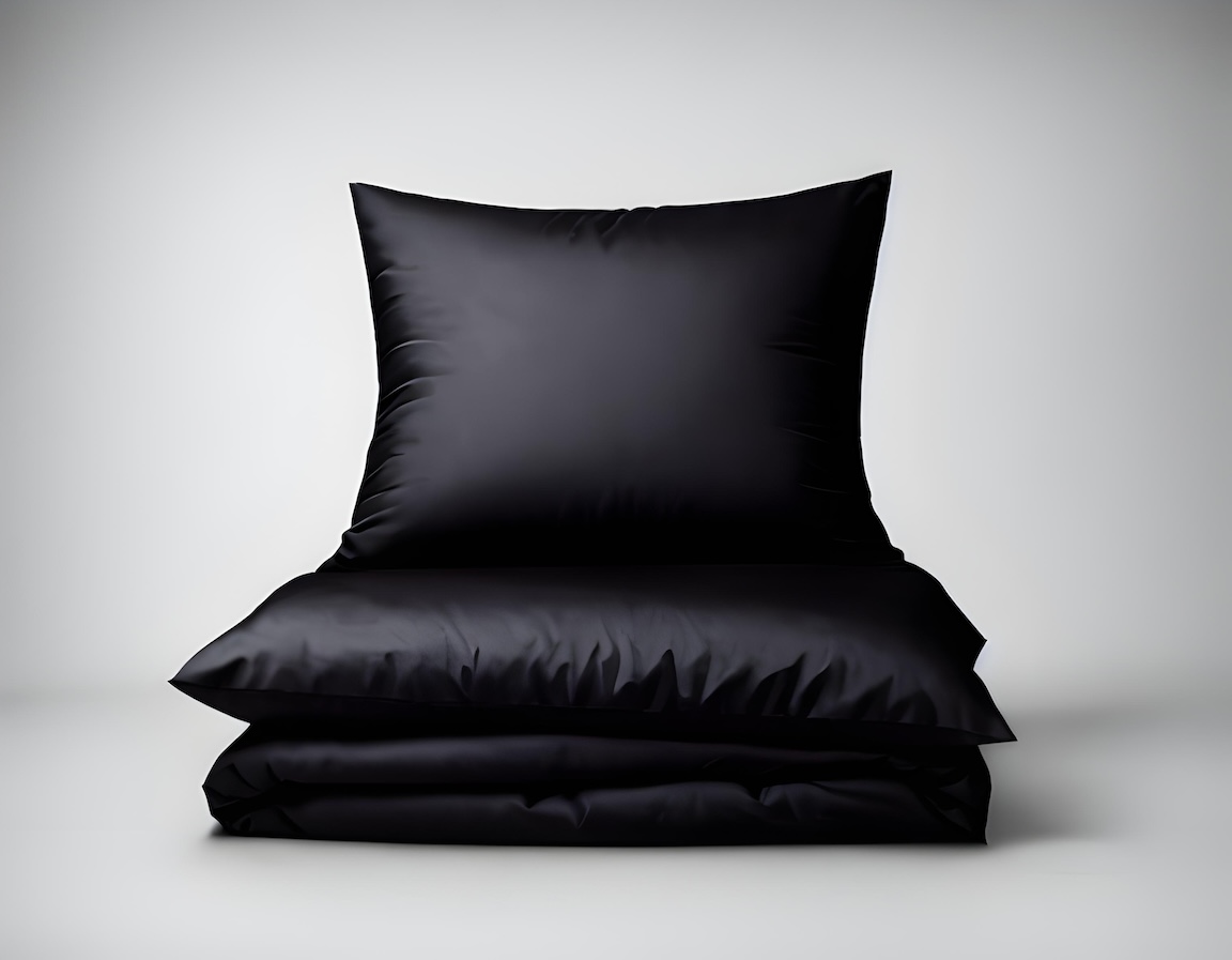 Royal Satin - černé saténové povlečení rozměr povlečení: 140x200 cm a 70x90 cm