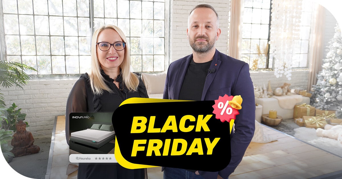 Black Friday je tu! Ušetrite až 35 % na matrace Inova
