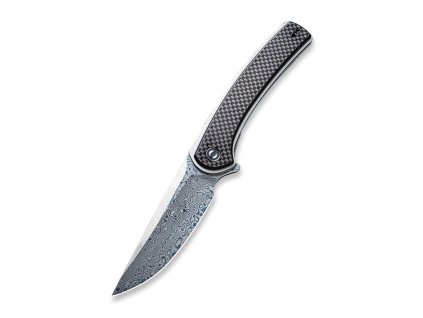 Civivi Asticus Twill Carbon Fiber, Damascus Blade