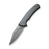 Civivi Sinisys, Carbon Fiber Overlay On G10 With Stainless Steel Lock Side Handle, Damascus Blade, C20039-DS1