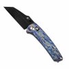 Kansept Main Street Crossbar Lock, Lightning Strike Titanium Handle, Black Stonewashed CPM 20CV Blade, Dirk Pinkerton Design, K1015M2