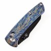 Kansept Main Street Crossbar Lock, Lightning Strike Titanium Handle, Black Stonewashed CPM 20CV Blade, Dirk Pinkerton Design, K1015M2