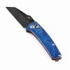 Kansept Main Street Crossbar Lock, Timascus Handle, Black Stonewashed CPM 20CV Blade, Dirk Pinkerton Design, K1015M1