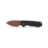Vosteed Raccoon Cub, Liner Lock, Black G10 Handle, Copper Dune Drop point Blade