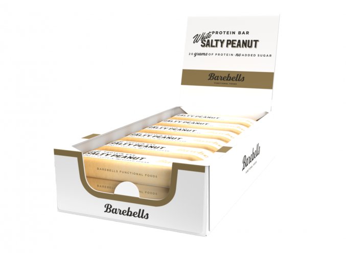 Barebells Protein Bar slané arašídy a bílá čokoláda balení 12x55g