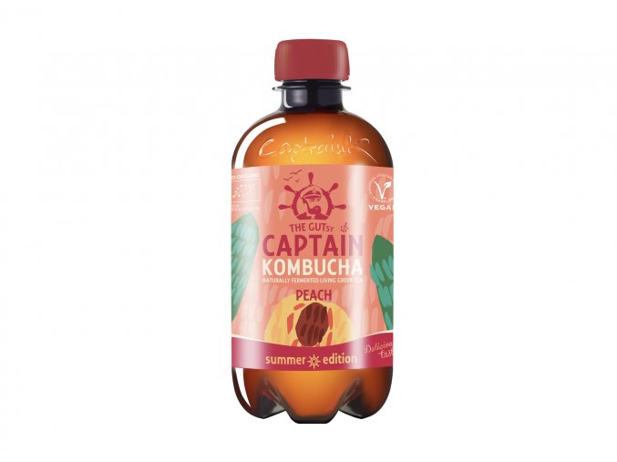 BIO Captain Kombucha broskev