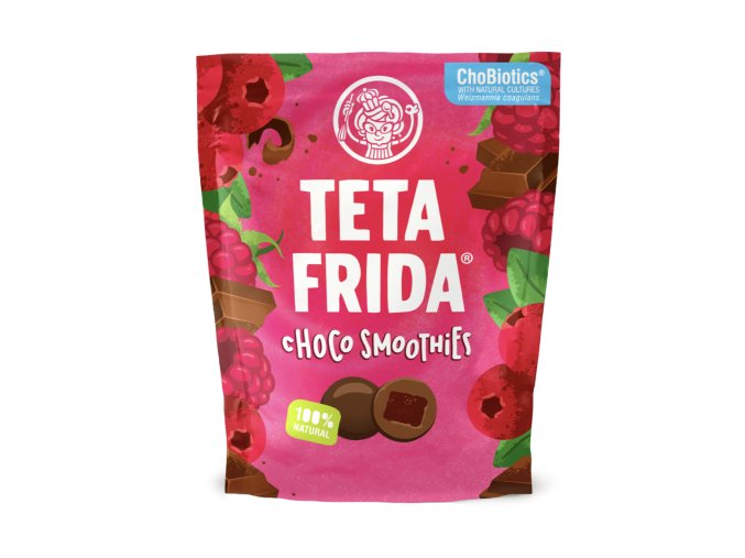 TETA FRIDA choco smoothies maliny brusinky v hořké čokoládě 40g