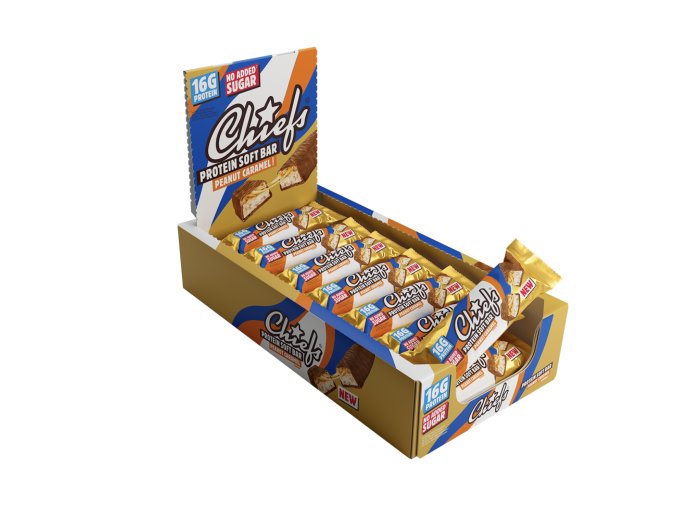 chiefs SOFT protein peanut caramel 15x55g
