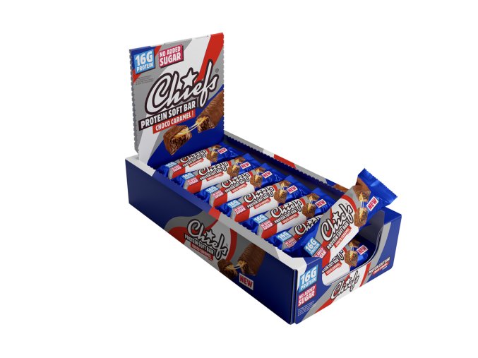 chiefs SOFT protein choco caramel 15x55g