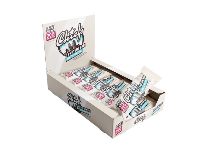 chiefs protein bar white mocha 12x55g